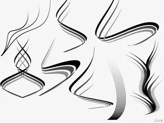 创意线条画免抠