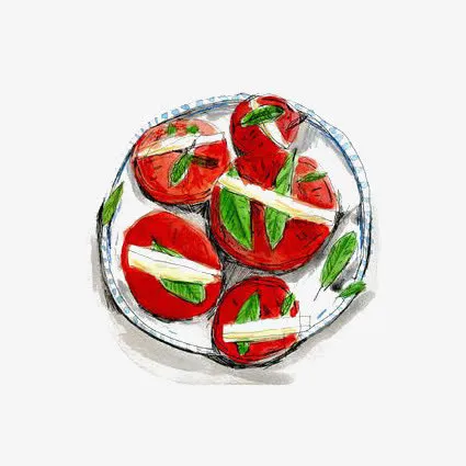 手绘西红柿免抠