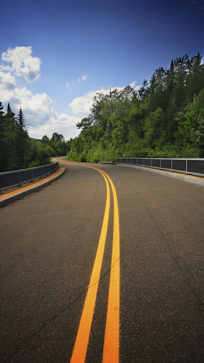 公路道路风景大气H5背景素材高清