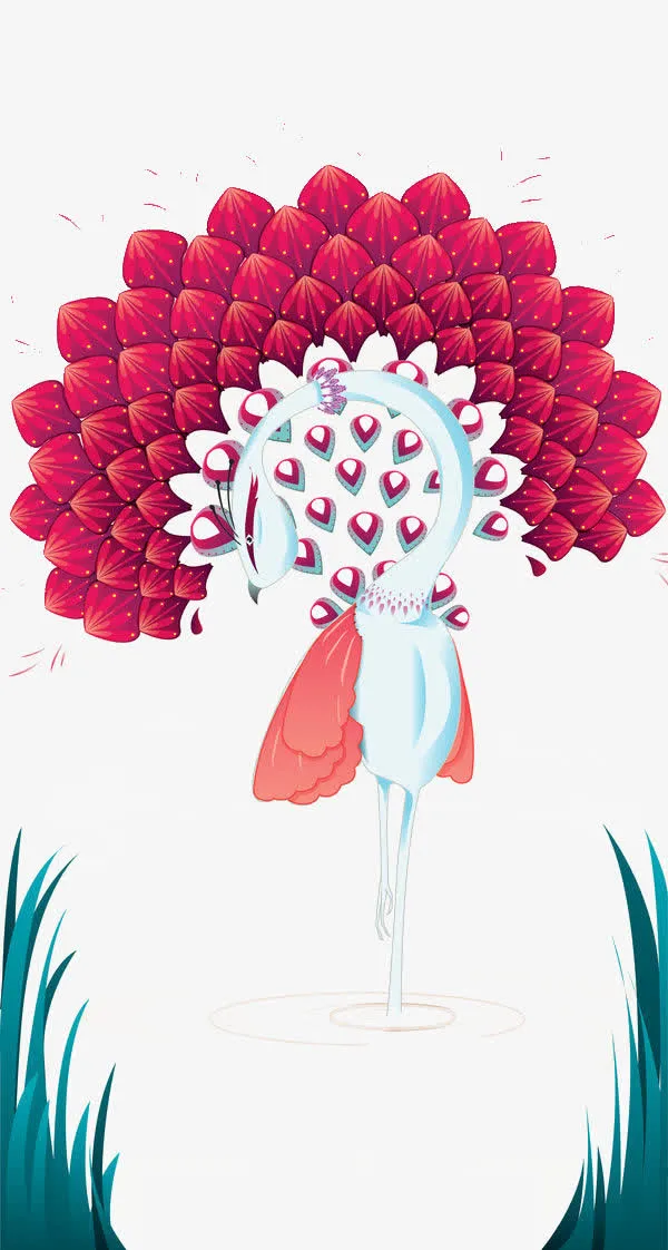 孔雀免抠