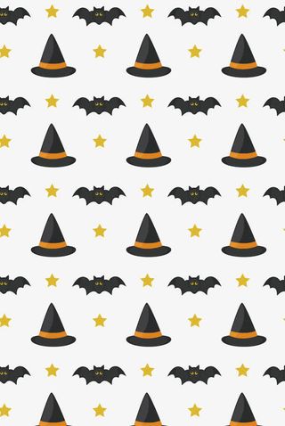 黑色女巫帽子与蝙蝠免抠