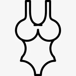 女孩游泳衣图标免抠