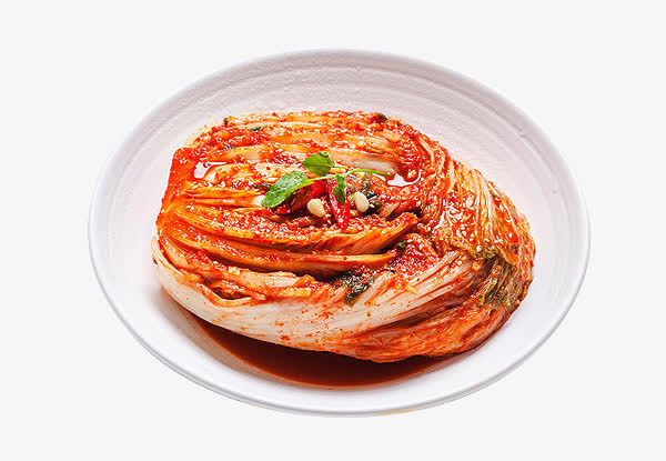 碟子里的辣泡菜免抠