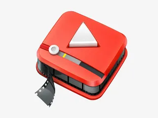 立体视频播放器素材免抠