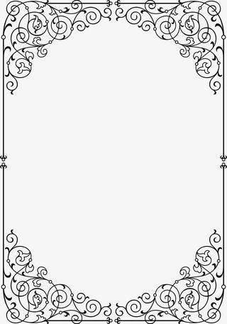 简约树藤框架免抠