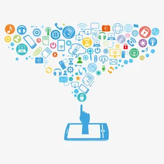 信息化时代免抠标签元素