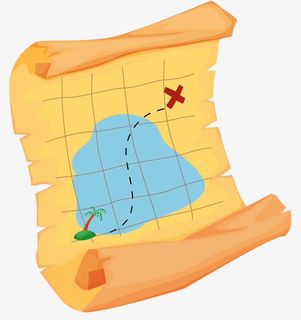 卡通手绘地图免抠