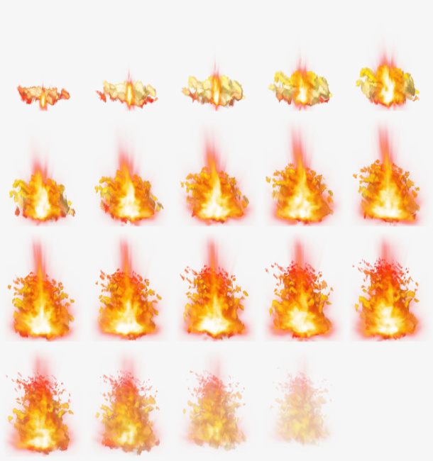 火焰爆炸合成特效免抠