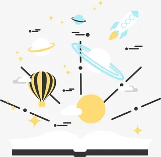 卡通版的宇宙效果图免抠