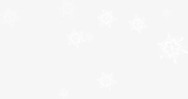 扁平风格合成白色的雪花免抠