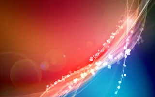 红色抽象线条光效免抠