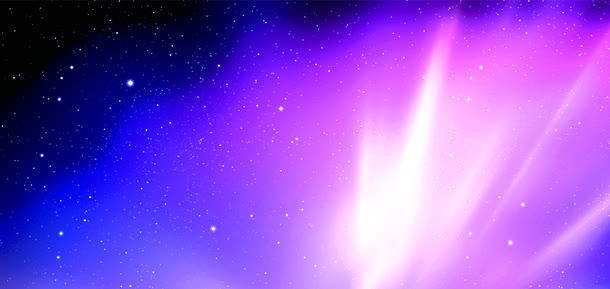 蓝色天空紫色星星免抠