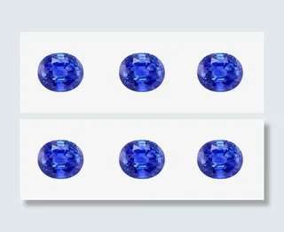 蓝色闪亮蓝宝石免抠图免抠