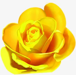 黄色卡通分层节日花朵免抠