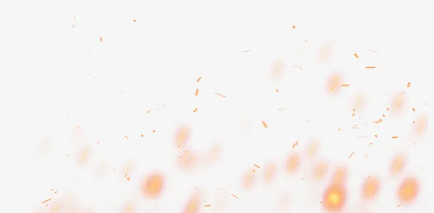 创意合成燃烧的火焰飘落的火星免抠