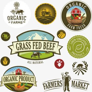 农产品标签素材免抠