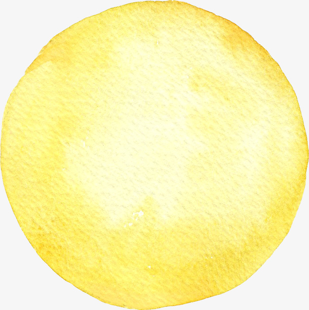 明亮的水彩太阳免抠