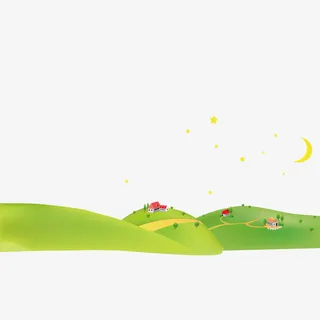 村庄的夜晚免抠