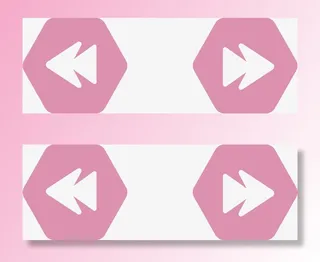 可爱箭头按钮免抠标签元素