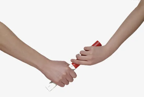 手握接力棒图片免抠