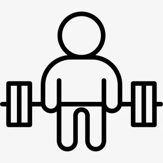 杠铃卧推图标免抠