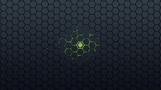 几何安卓黑色背景素材高清