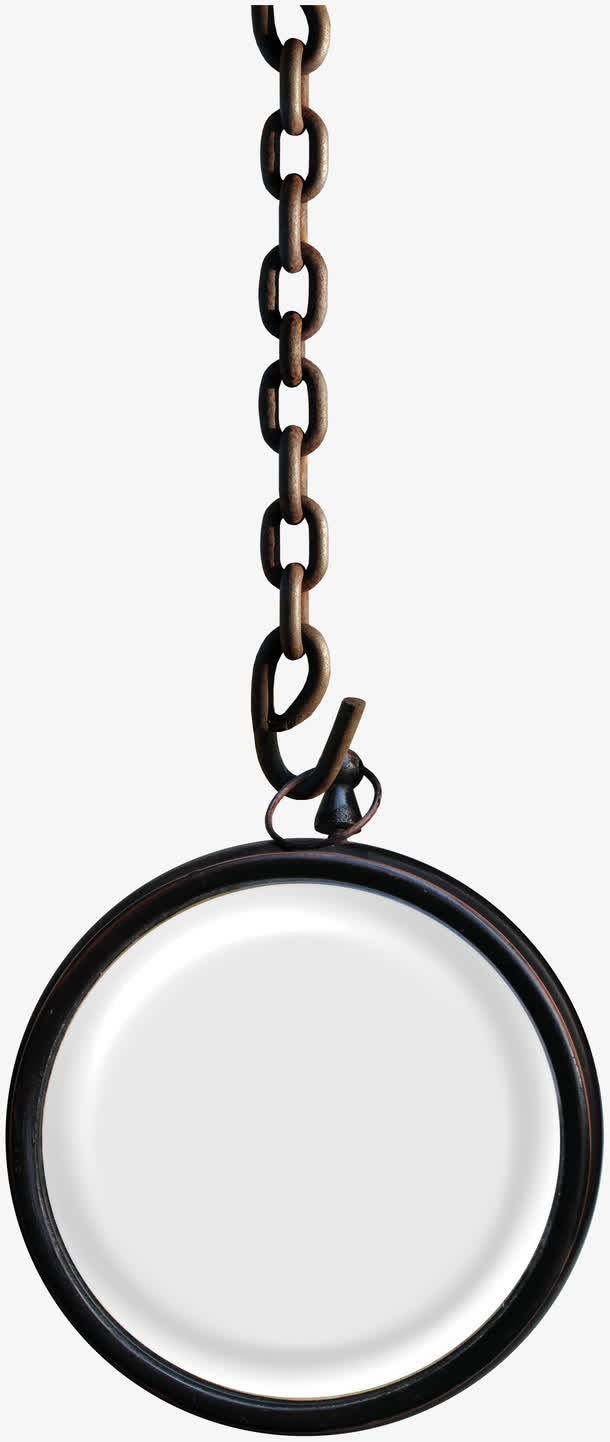 金属圆环吊坠免抠