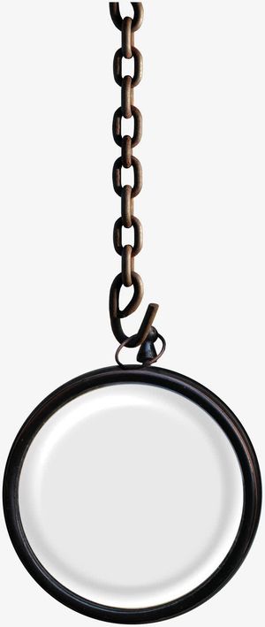 金属圆环吊坠免抠