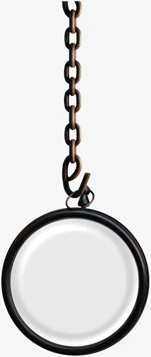 金属圆环吊坠免抠