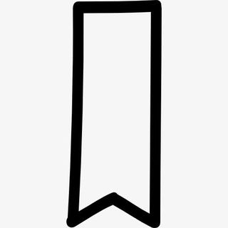 书签手工绘制的轮廓图标免抠