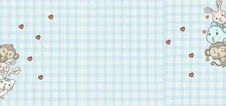 卡通手绘小动物格子底纹简约背景高清卡通手绘背景