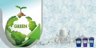 垃圾分类文明城市海报背景素材高清