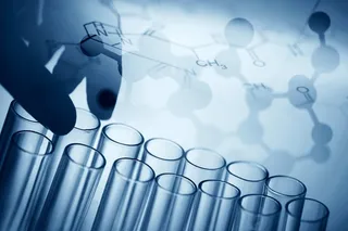 简约化学元素科学平面广告高清