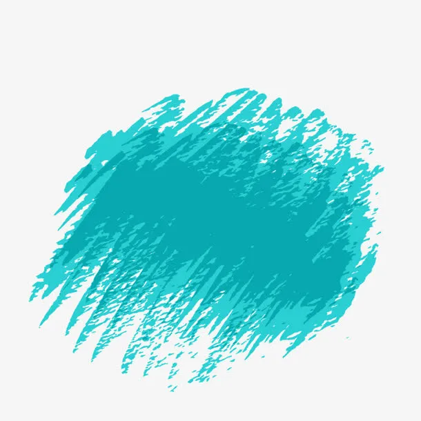 蓝色墨水印免抠