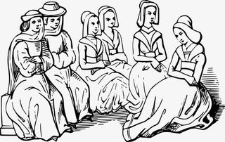 一群人在闲聊免抠