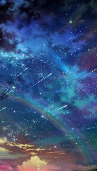 梦幻星空流星平面广告高清