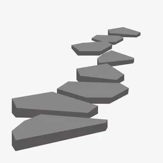 矢量石子小路免抠