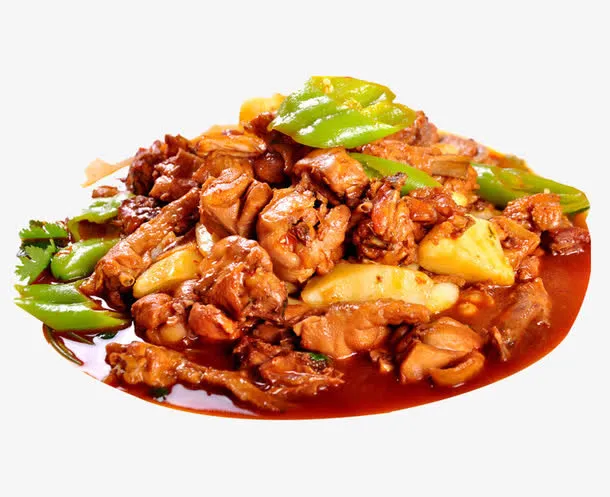 新疆美味大盘鸡免抠