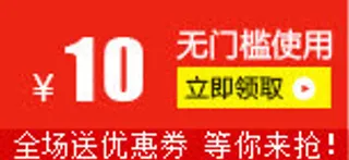 10元店铺优惠券免抠