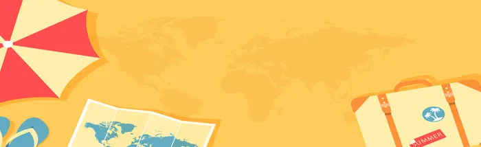 炎炎夏日旅游主题banner高清