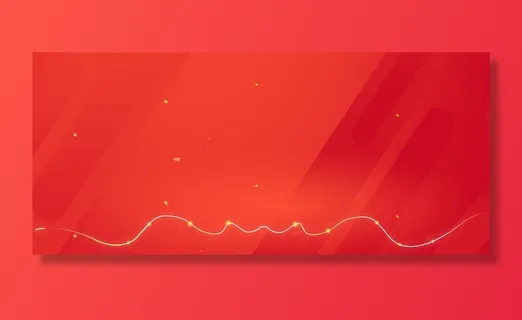 不规则几何红色大尺寸banner背景高清