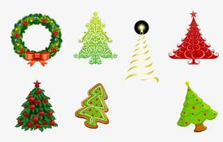 圣诞节圣诞树圣诞免抠