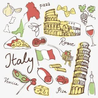 手绘洋快餐免抠