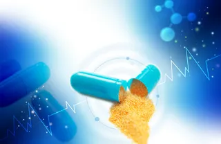 科技感胶囊药物背景素材高清