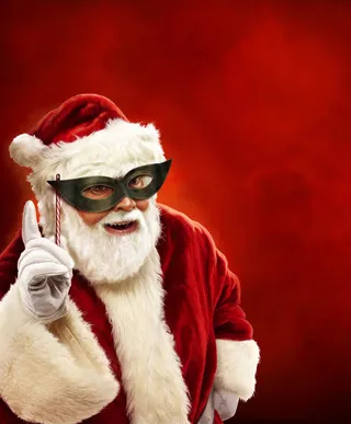 圣诞老人与节日背景