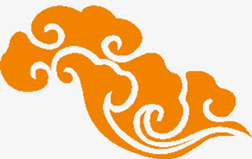 古典祥云花纹免抠