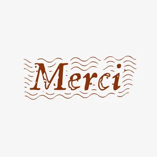 复古风各国语言法语谢谢免抠