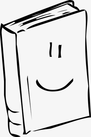 手绘卡通表情书免抠