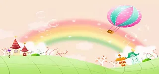 梦幻儿童插画背景高清