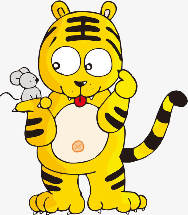 老虎和老鼠免抠